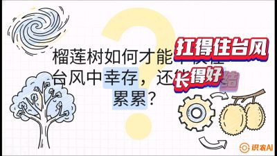 第四节：中国榴莲突围战：为生存重塑权型，抗台风矮化栽培与力学牵引，课程：《国产榴莲突围战：从泰国经验到中国实操的8堂必修课（高阶实战版）》