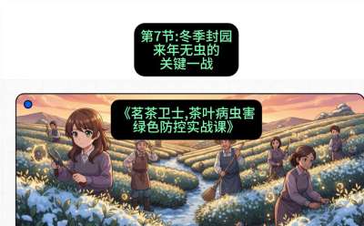 第07节：冬季封园&mdash;&mdash;来年无虫的关键一战，课程：《茗茶卫士&mdash;&mdash;茶叶病虫害绿色防控实战课》#识农AI