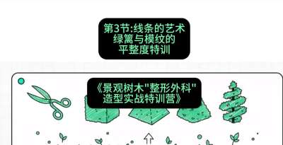 第03节：线条的艺术&mdash;&mdash;绿篱与模纹的平整度特训，课程：《景观树木&ldquo;整形外科&rdquo;造型实战特训营》#识农AI