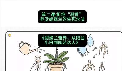 第二节：拒绝&ldquo;溺爱&rdquo;：养活蝴蝶兰的生死水法，课程：《蝴蝶兰雅养六讲：从阳台小白到园艺达人》#识农AI