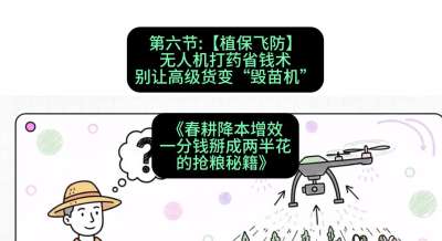 第六节：【植保飞防】无人机打药省钱术，别让高级货变&ldquo;毁苗机&rdquo;